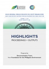 Visayas Regional Consultation with Civil Society Organizations Climate Change Initiatives and Project Portfolio Development for the Green Climate Fund